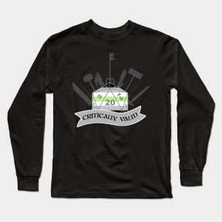 Critically Valid: Agender Pride Long Sleeve T-Shirt